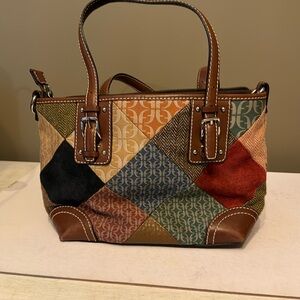 Fossil patchwork purse
